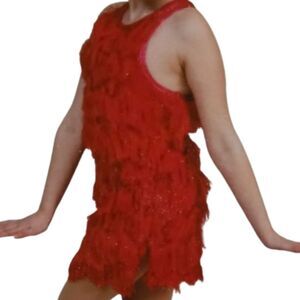 Jazz, Tap, Musical Theatre, Revolution Dance Costume, Red Medium Child